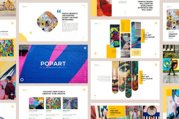 Captivate Your Audience with a Bold Pop-Art Powerpoint Template