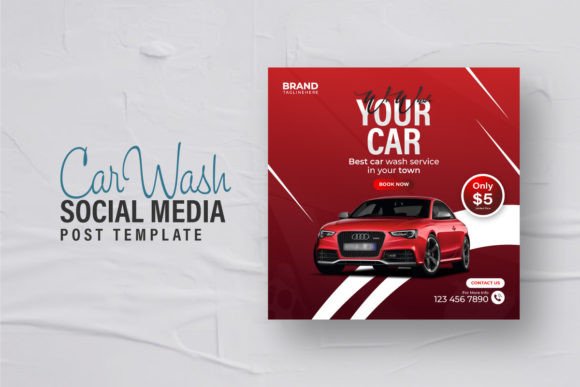 Car Wash Social Media Post Design: Capture Attention Online