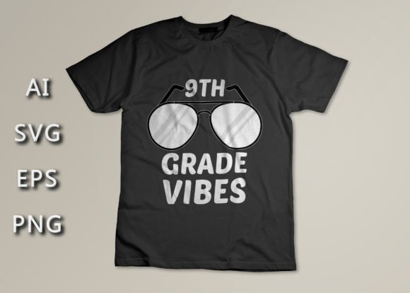 Celebrate the New Chapter: 9TH Grade Vibes Back to School T-shirt