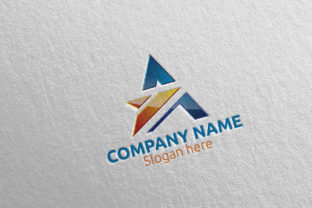 Crafting a Modern Brand Identity with Letter A Logo Design 74