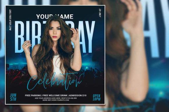 Design a Buzz-Worthy Modern Birthday Party Social Media Post
