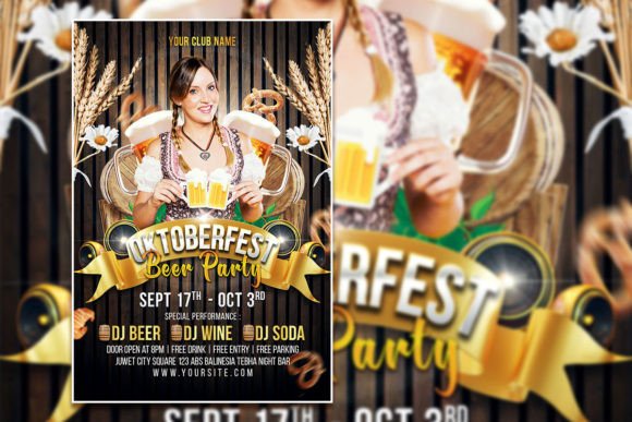 Design a Standout Oktoberfest Beer Party Flyer