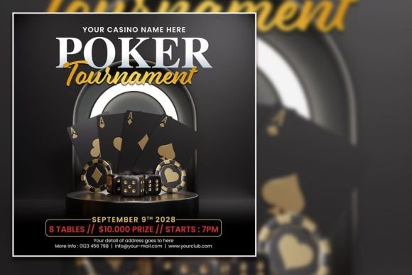 Design a Winning Poker Tournament Social Media Post