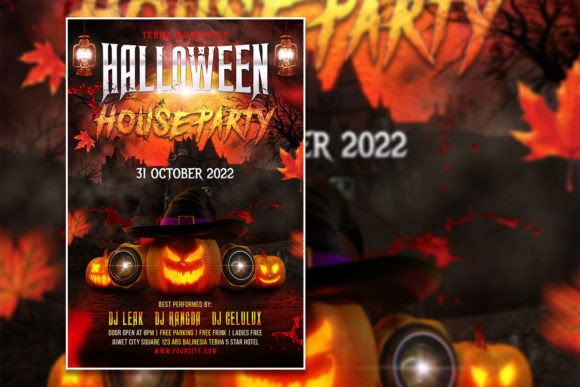 Design Your Unforgettable Halloween Party Flyer