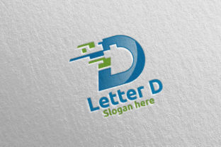 Modern Branding with the Digital Letter D Logo Design 3