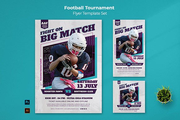 Score Big with a Dynamic Football Flyer Template