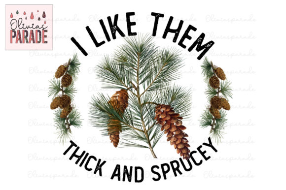 Thick and Sprucey Christmas Trees Png: A Vintage Design Asset