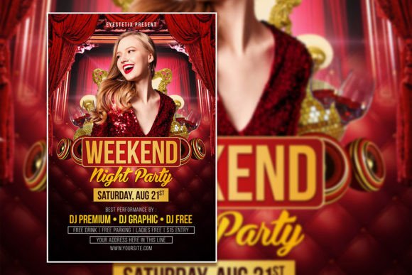Weekend Night Party Flyer: Your Instant Event Marketing Solution
